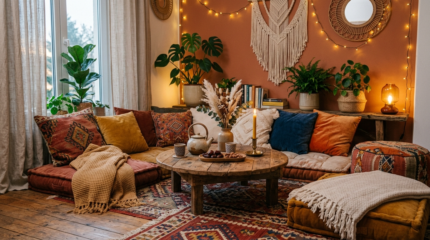 Use soft, warm lighting instead of one bright overhead